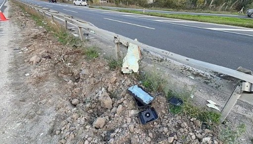 Tekirdağ’da feci kaza! Sürücünün ayağı koptu!